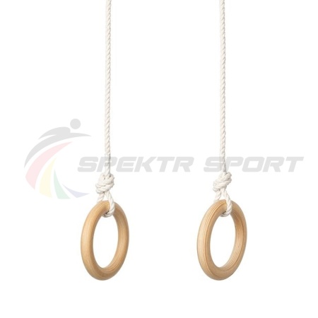 Купить Кольца гимнастические деревянные (фанера 18 мм, покрытие: эмаль, лак или пропитка) в Тосно 