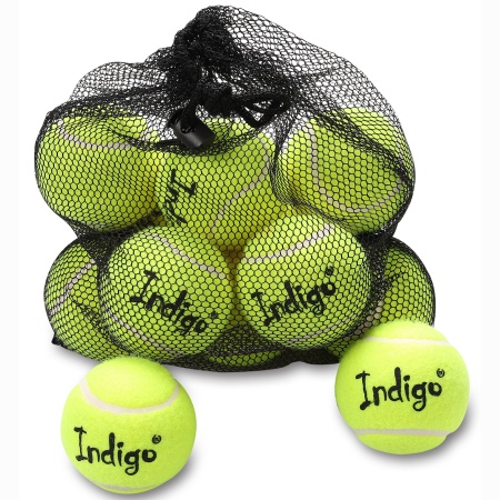 Купить Мяч для большого тенниса Indigo (12 шт в сетке) начальный уровень в Тосно 