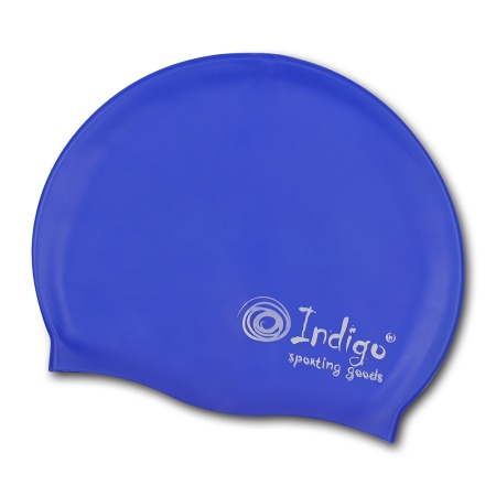 Купить Шапочка для плавания силиконовая Indigo однотонная  в Тосно 