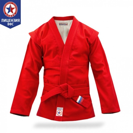 Купить Куртка для самбо "Атака" ВФС (подкладка, пояс)  р 36-48 в Тосно 