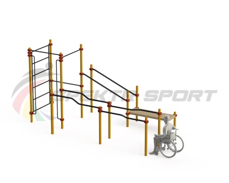 Купить Спортивный комплекс для инвалидов-колясочников WRK-D16_76mm в Тосно 