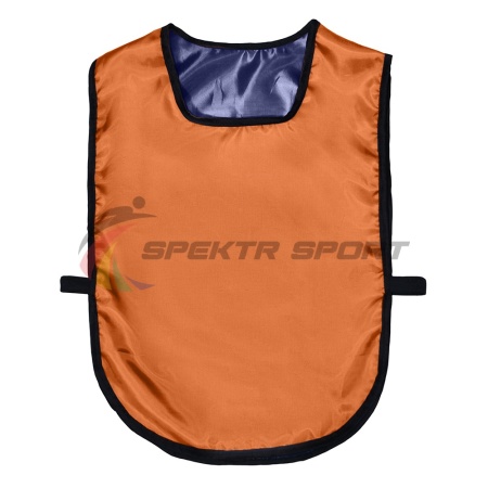 Купить Манишка футбольная двусторонняя универсальная Spektr Sport оранжево-синяя в Тосно 