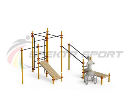 Купить Спортивный комплекс для инвалидов-колясочников WRK-D20_76mm в Тосно 